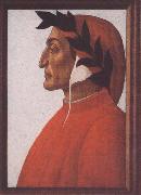 Sandro Botticelli Portrait of Dante Alighieri oil painting artist